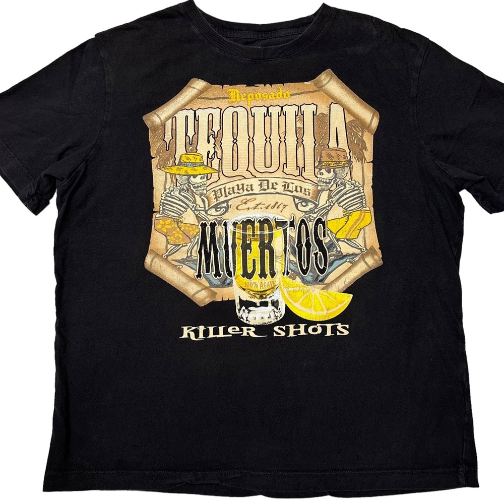 Desposado Tequila Playa De Los Muertos Killer Shots Graphic T-Shirt Men’s L